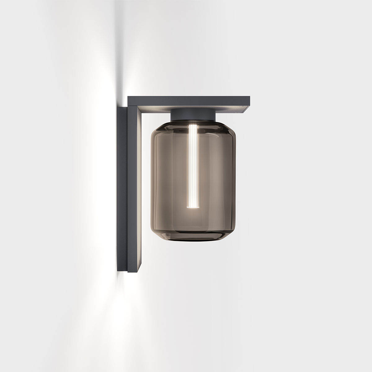 Außen Wandleuchte moderne Laterne in anthrazit