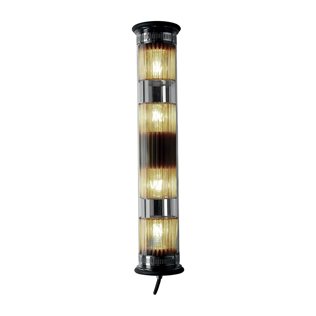 In The Tube Pendant Vertical 120-700 Pendelleuchte, Silber & Gold, L: 72 cm in Silber Gold – zeitloses Design des Herstellers DCW Editions für den Esstisch