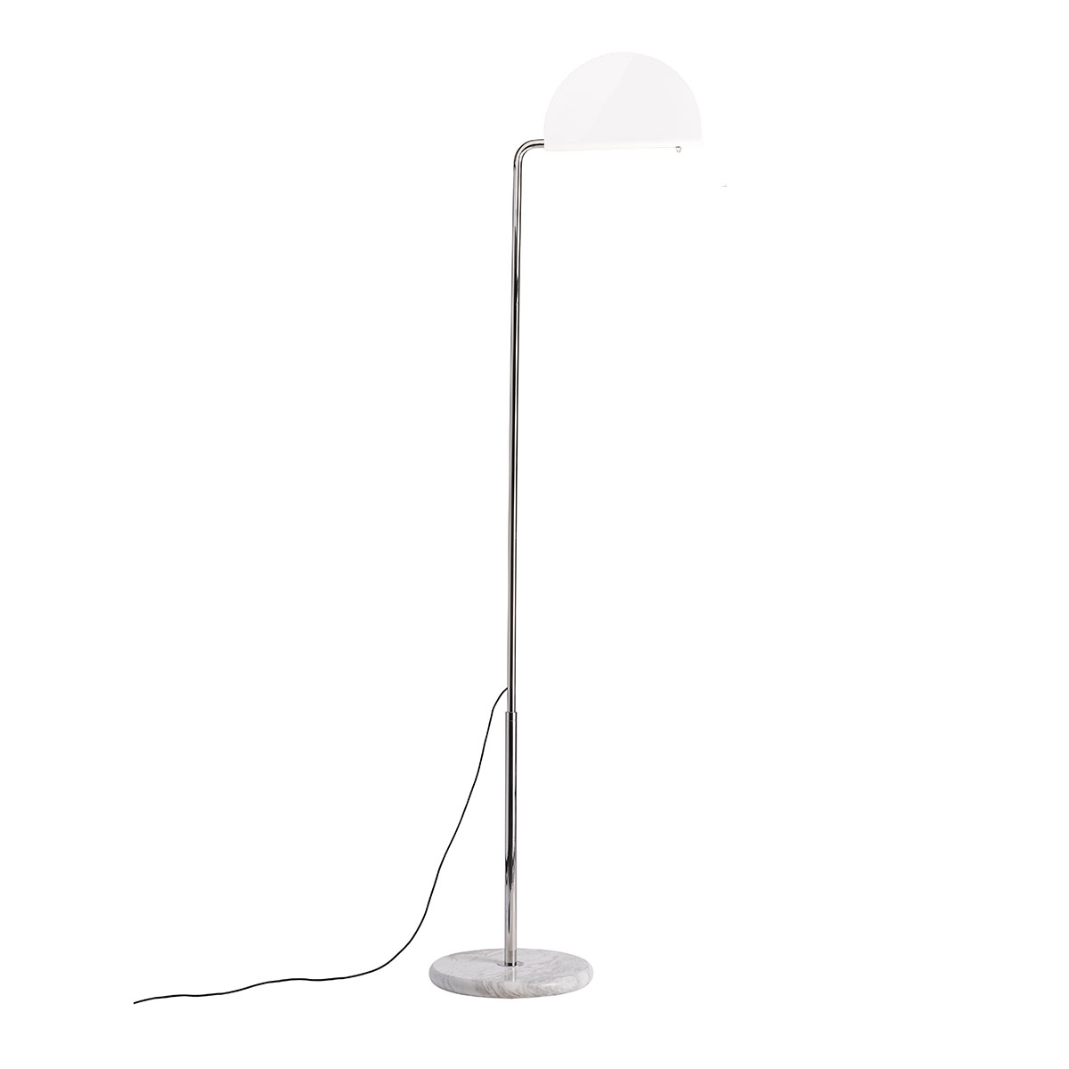 DCW Editions Mezzaluna Floor Stehleuchte Weiß Modern – exklusive Stehleuchte für Leseecke