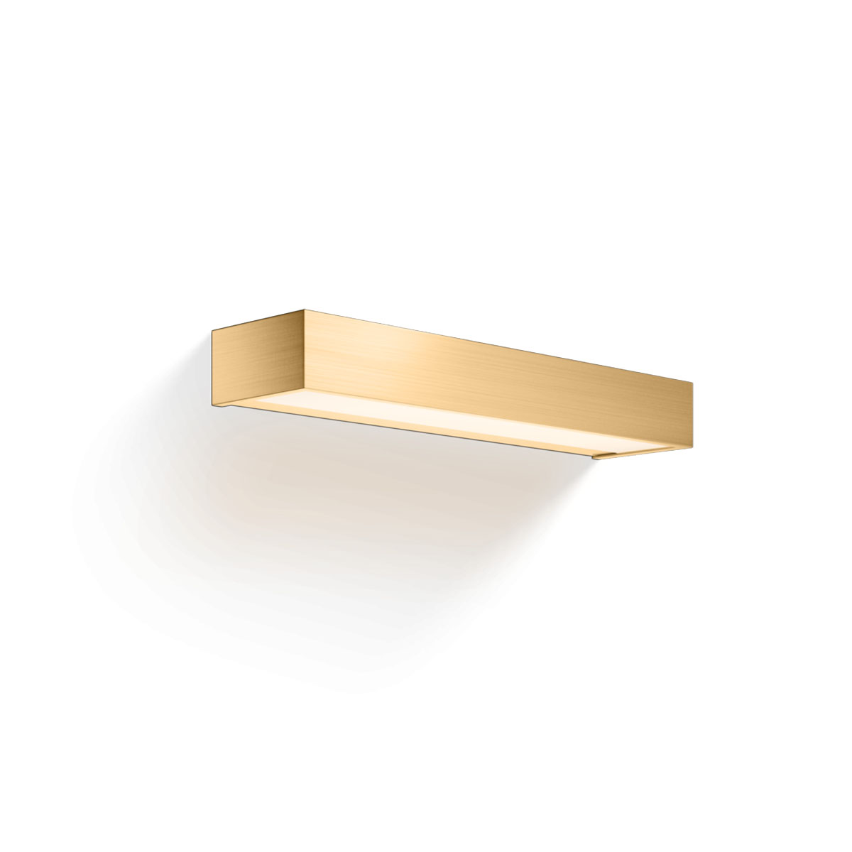 Box 40 N LED Wandleuchte Bad, Gold matt, B: 40 cm, Warmweiß 3000K