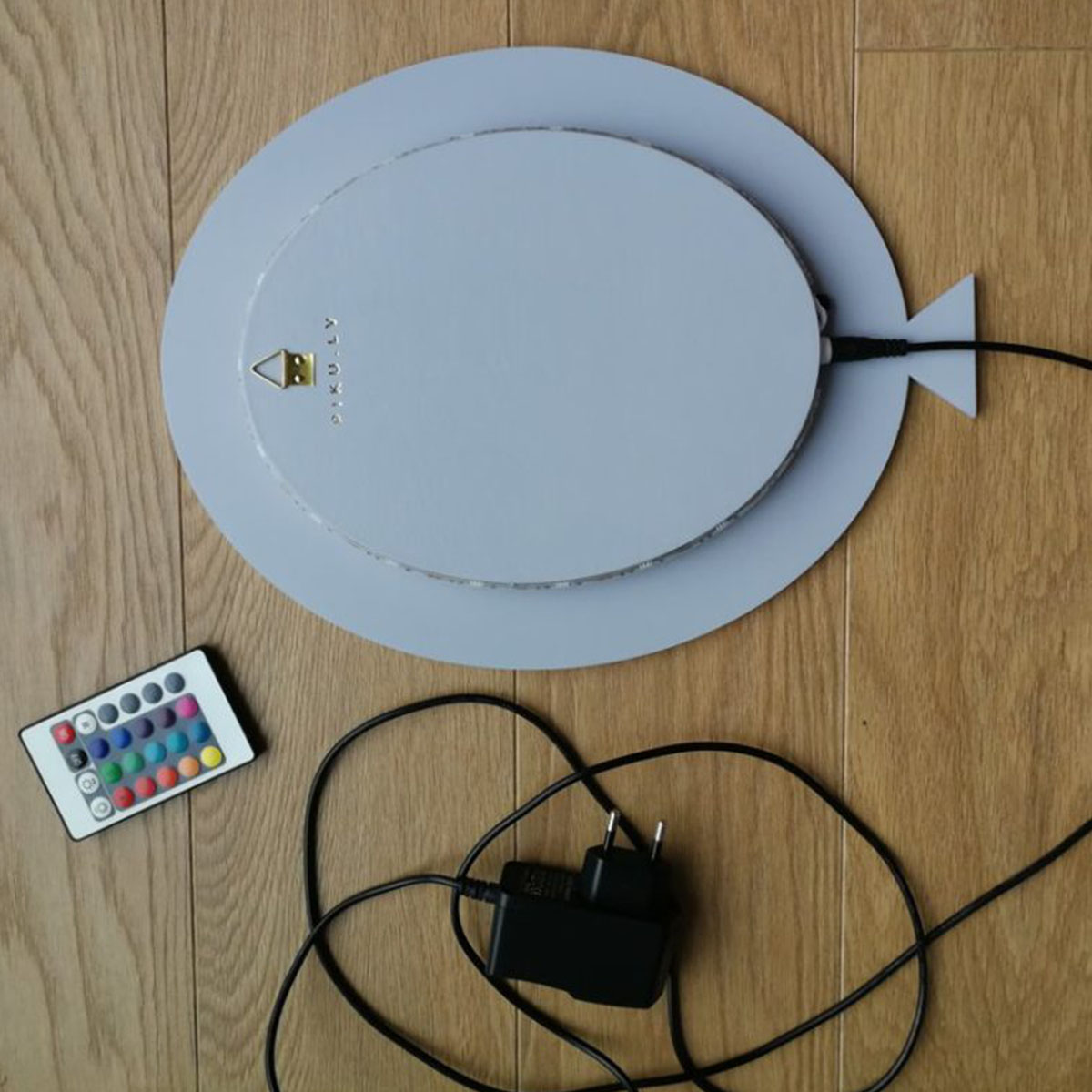 LED Lampe Kinderzimmer Luftballon mit Farbwechsel, handgemacht aus Holz, Weiß