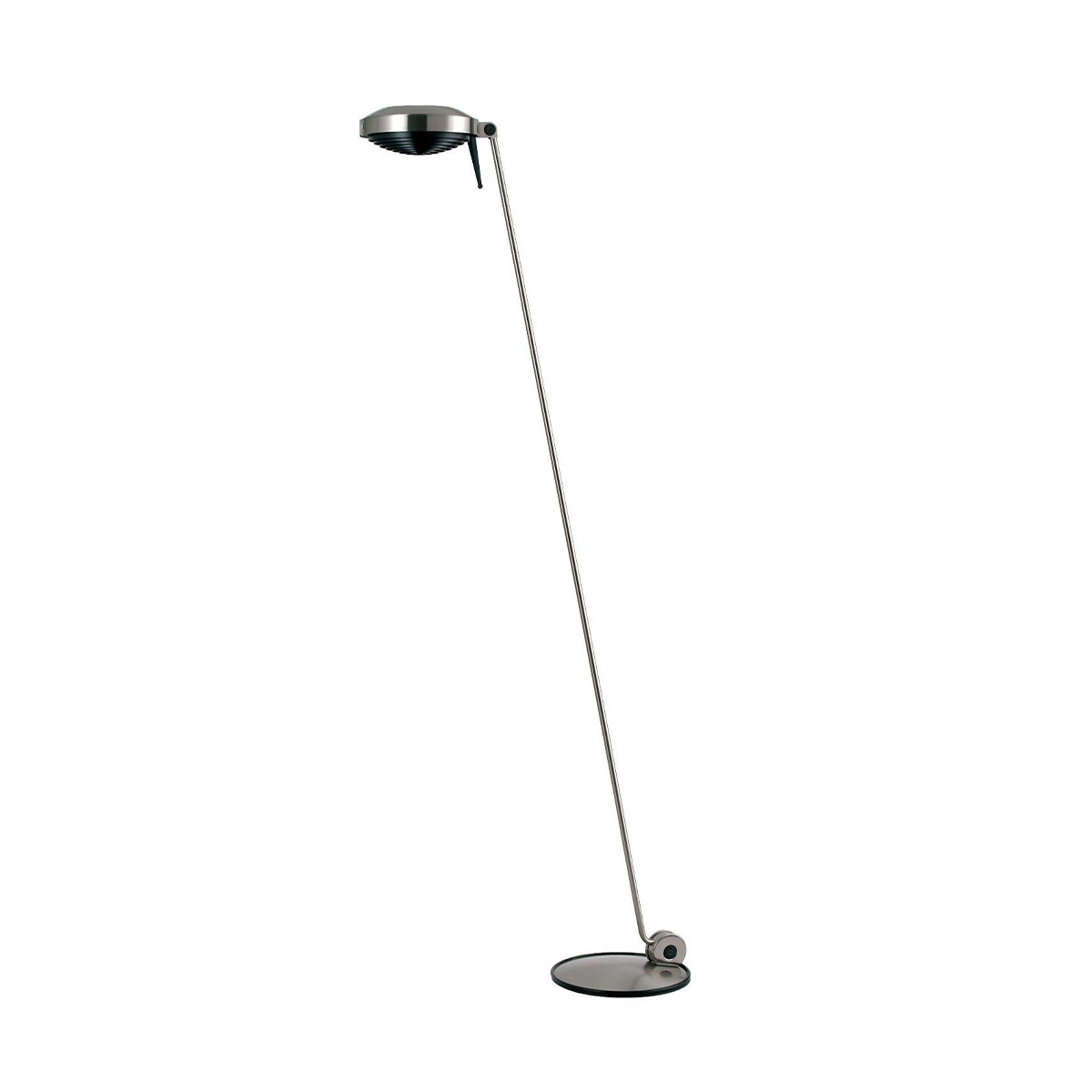 Elle 1 LED Stehleuchte, H: 180 cm, Nickel gebürstet, Extra-Warmweiß 2700K