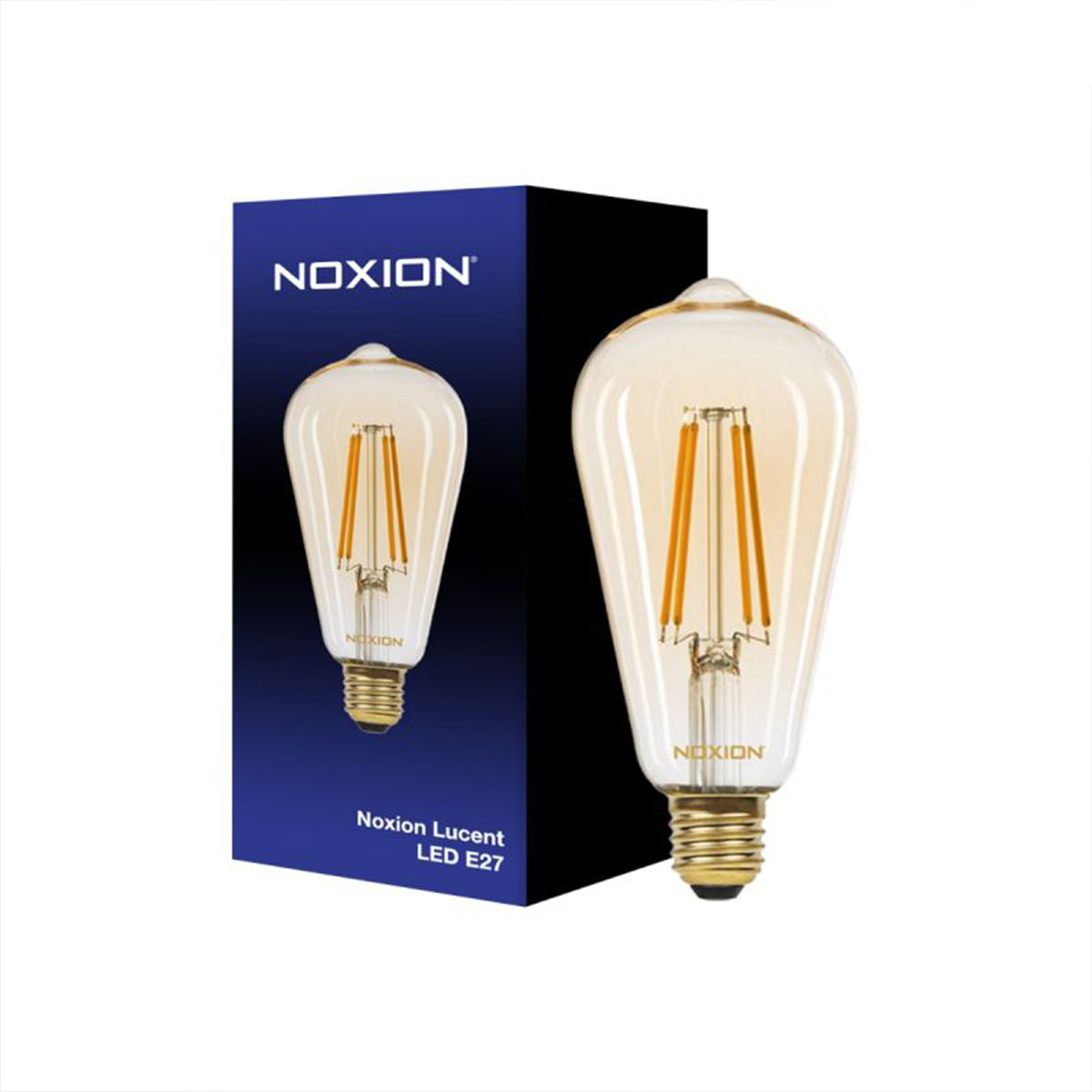 Lucent LED E27 Edison Fadenlampe Amber, 8,1W, 720lm, 2500K, dimmbar