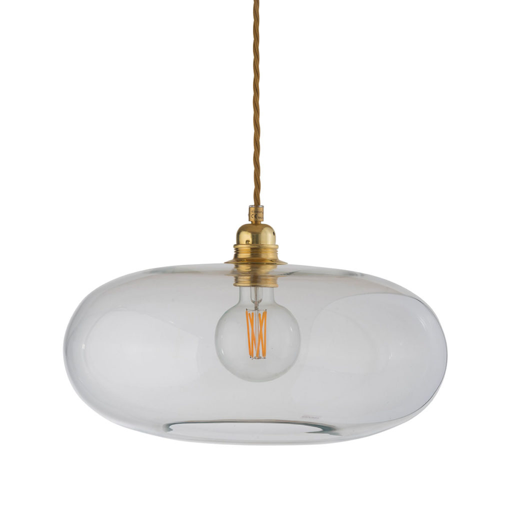 Horizon Pendelleuchte L Ø 36 cm, Clear, Gold