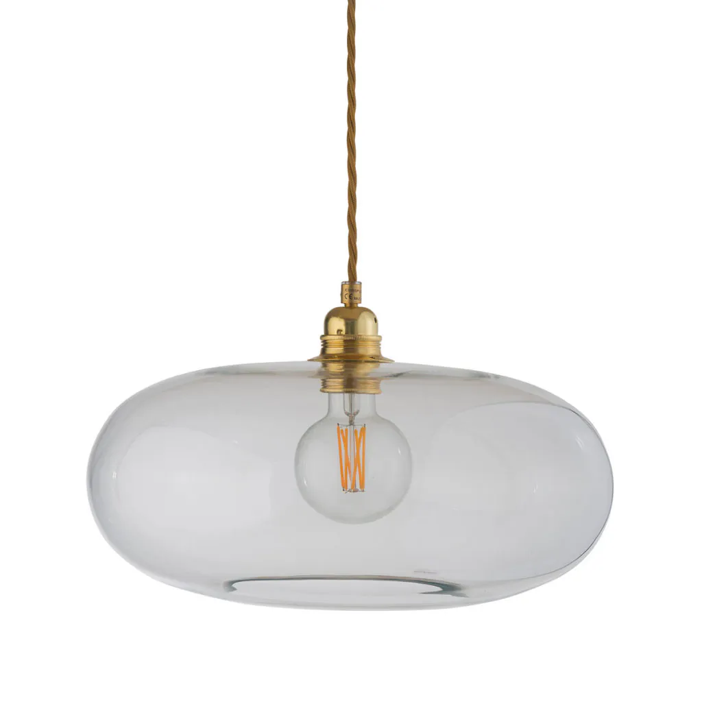 Horizon Pendelleuchte L Ø 36 cm, Clear, Gold