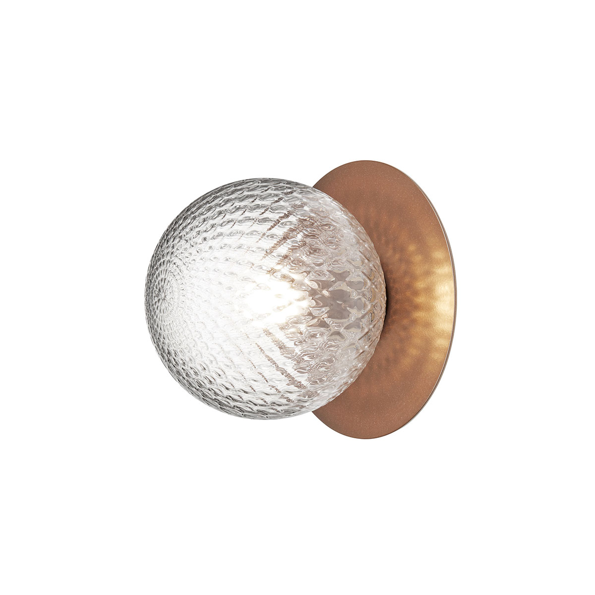 Liila Outdoor Wandleuchte, B: 16,5 cm, H: 16,5 cm, Dunkelbronze, Glas transparent