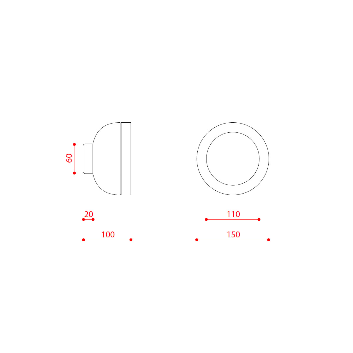 Molly 556.71 Wand - Deckenleuchte Ø: 15 cm, Messing, Messing Molly 556.71 Wand - Deckenleuchte Ø: 15 cm, Kupfer, Kupfer