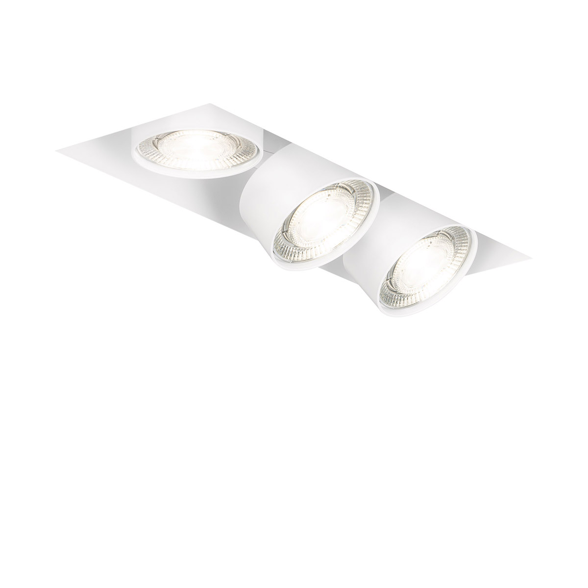 Mawa Design Wittenberg 4.0, wi4-eb-3e-db Einbaustrahler, Weiß matt, Warmweiß 3000K, Spot 12°