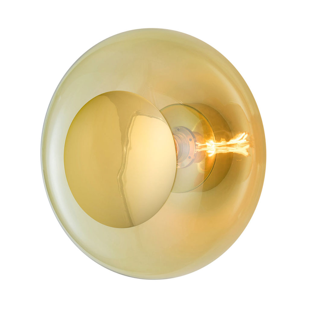 Horizon Wand-/ Deckenleuchte L Ø 36 cm, Olive, Gold