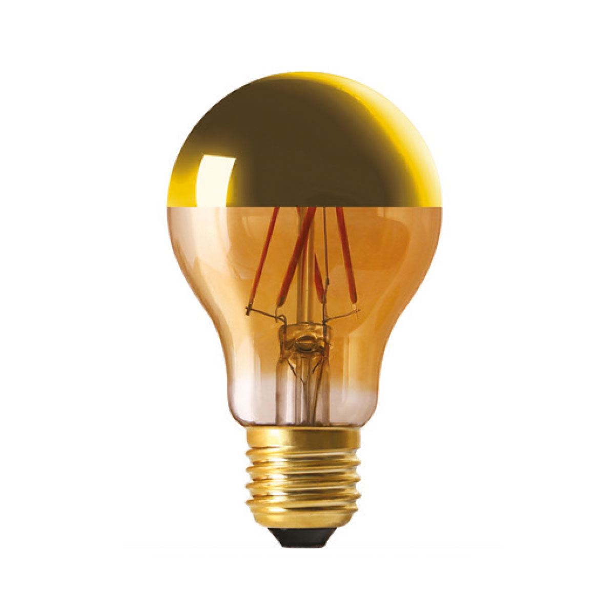Standard CAP A60 golden cap LED filament 6W E27 2700K 750lm dimmbar