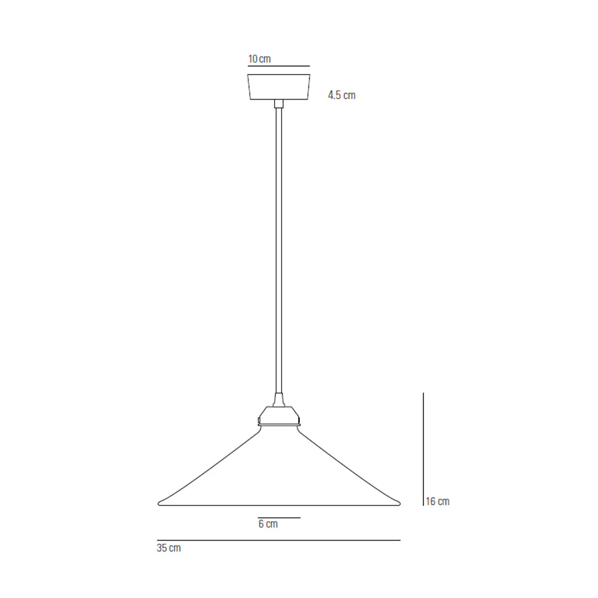 Cobb Large Pendelleuchte, Messing roh Ø: 35 cm