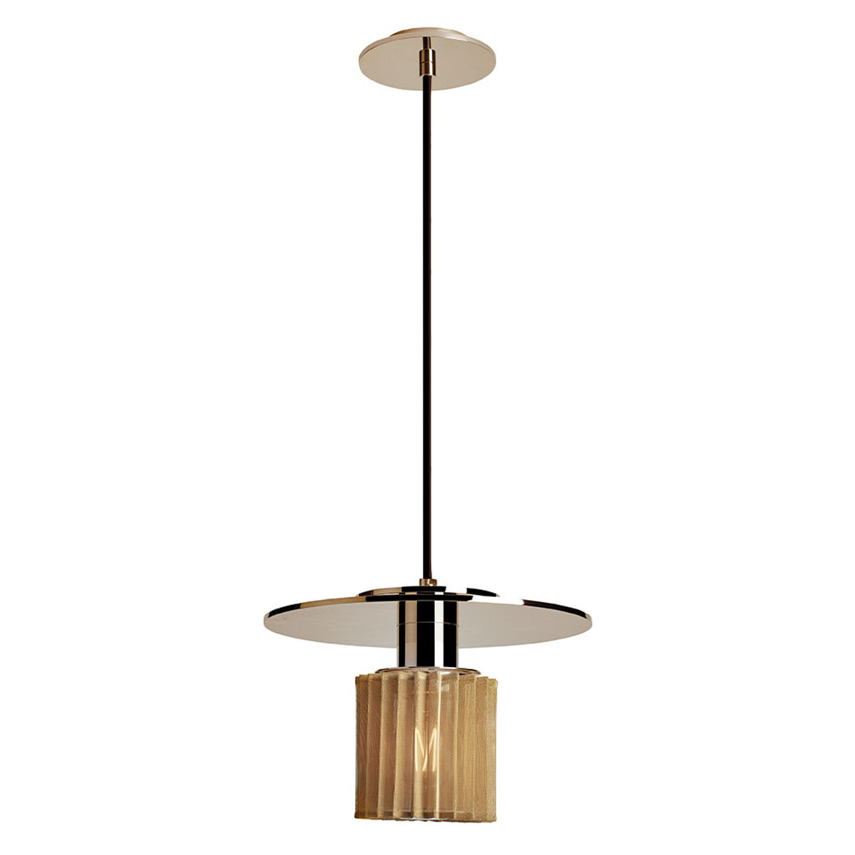 DCW Editions In The Sun 270 Pendelleuchte Gold, Netz Gold Ø 27 cm Modern – moderne Pendelleuchte für Esstisch