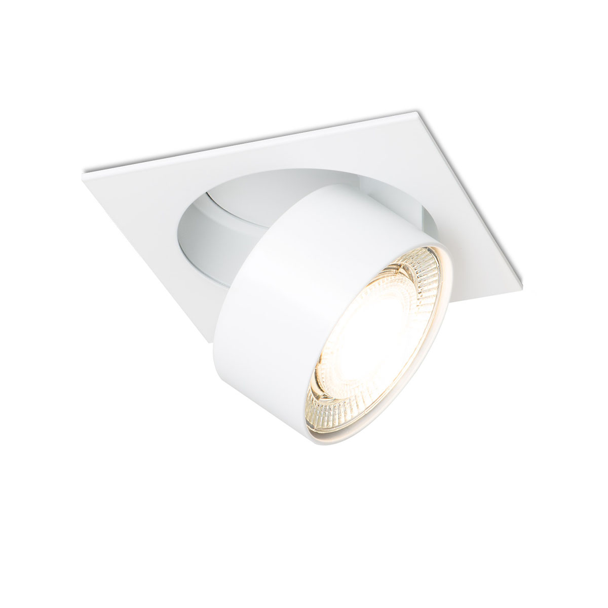 Wittenberg 4.0, wi4-eb-1e Einbaustrahler, Schwarz matt, Warmweiß 3000K, Flood 38°