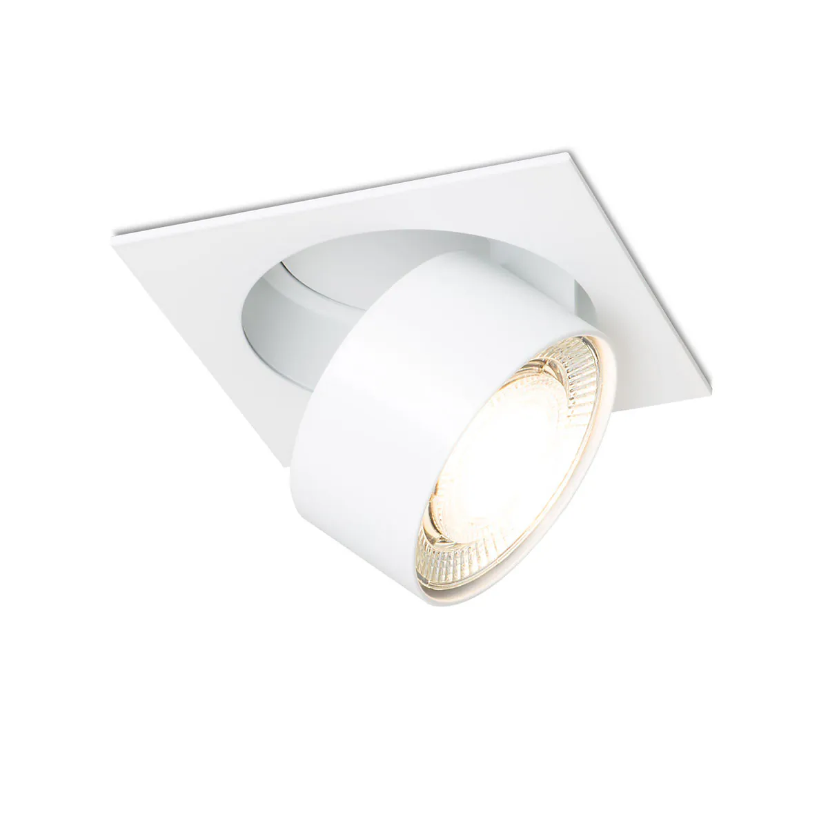 Wittenberg 4.0, wi4-eb-1e Einbaustrahler, Schwarz matt, Warmweiß 3000K, Flood 38°