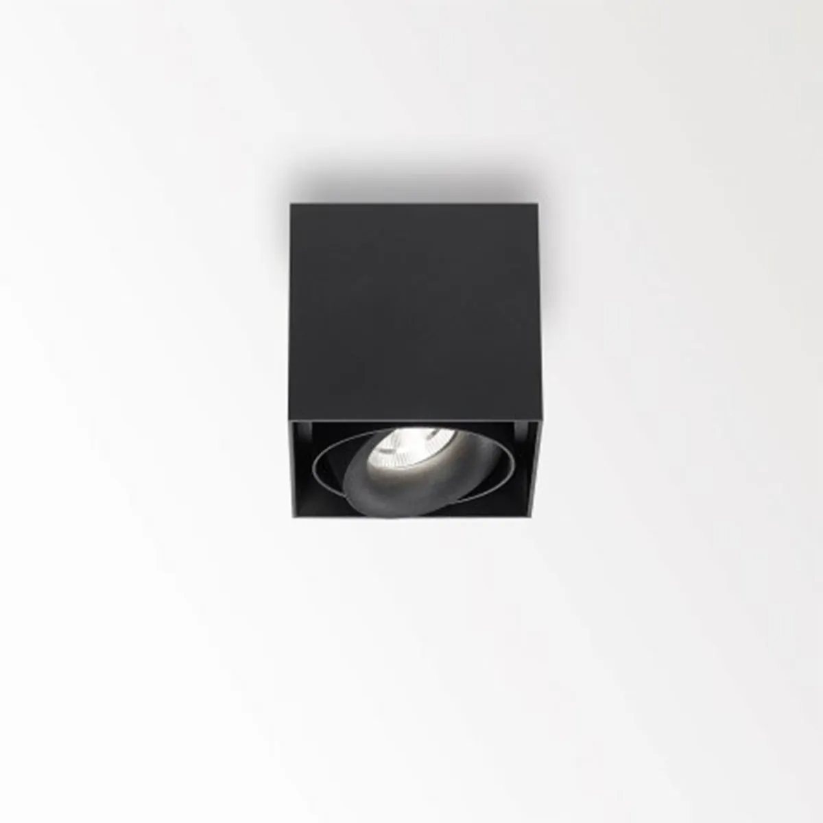 MINIGRID ON 150 93050 DIM8 Aufbaustrahler, L: 10,5 cm, B: 10,5 cm, Schwarz, Warmweiß 3000K, 50°