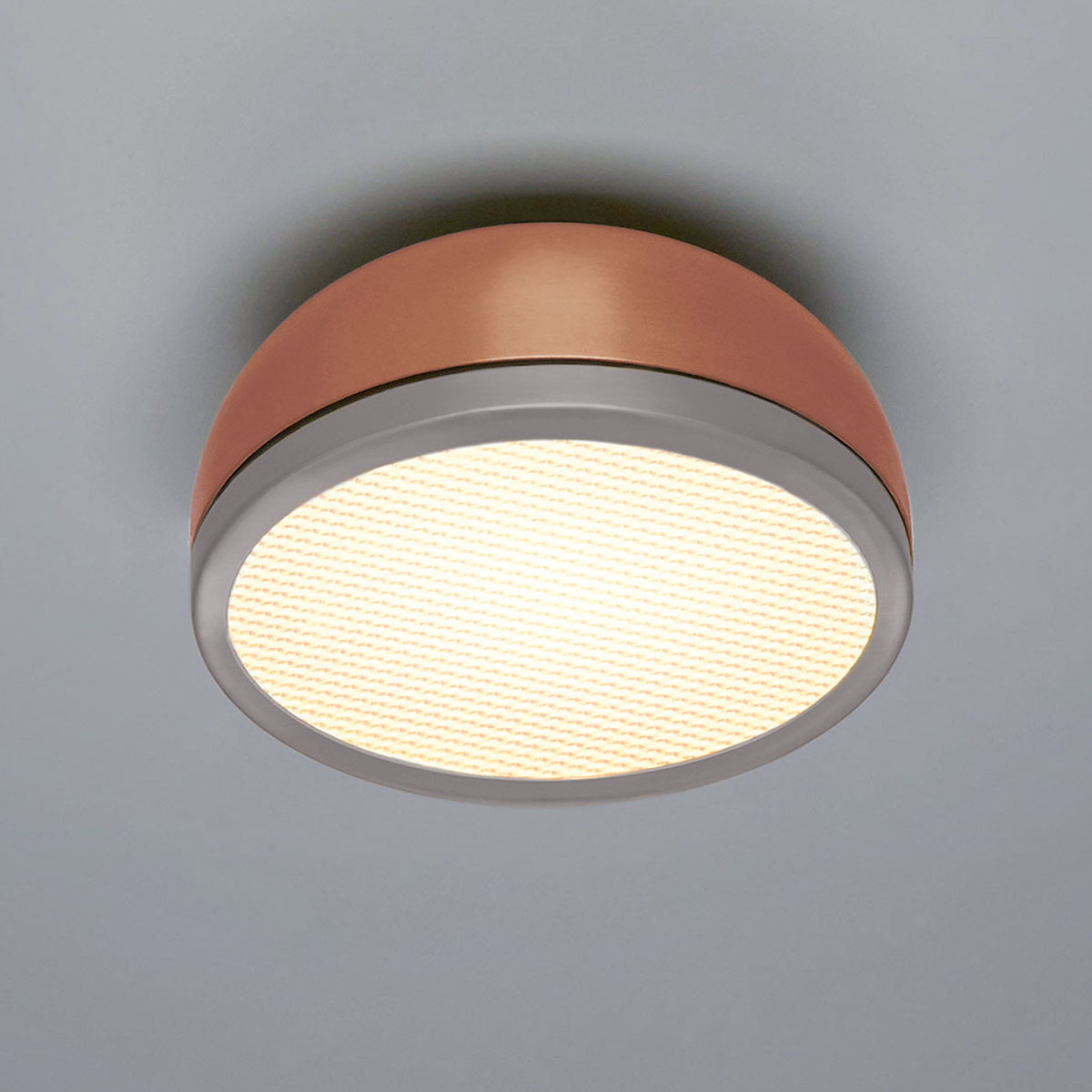 Molly 556.73 Wand - Deckenleuchte Ø: 38 cm, Kupfer, Sandgrau Molly 556.73 Wand - Deckenleuchte Ø: 38 cm, Kupfer, Sandgrau