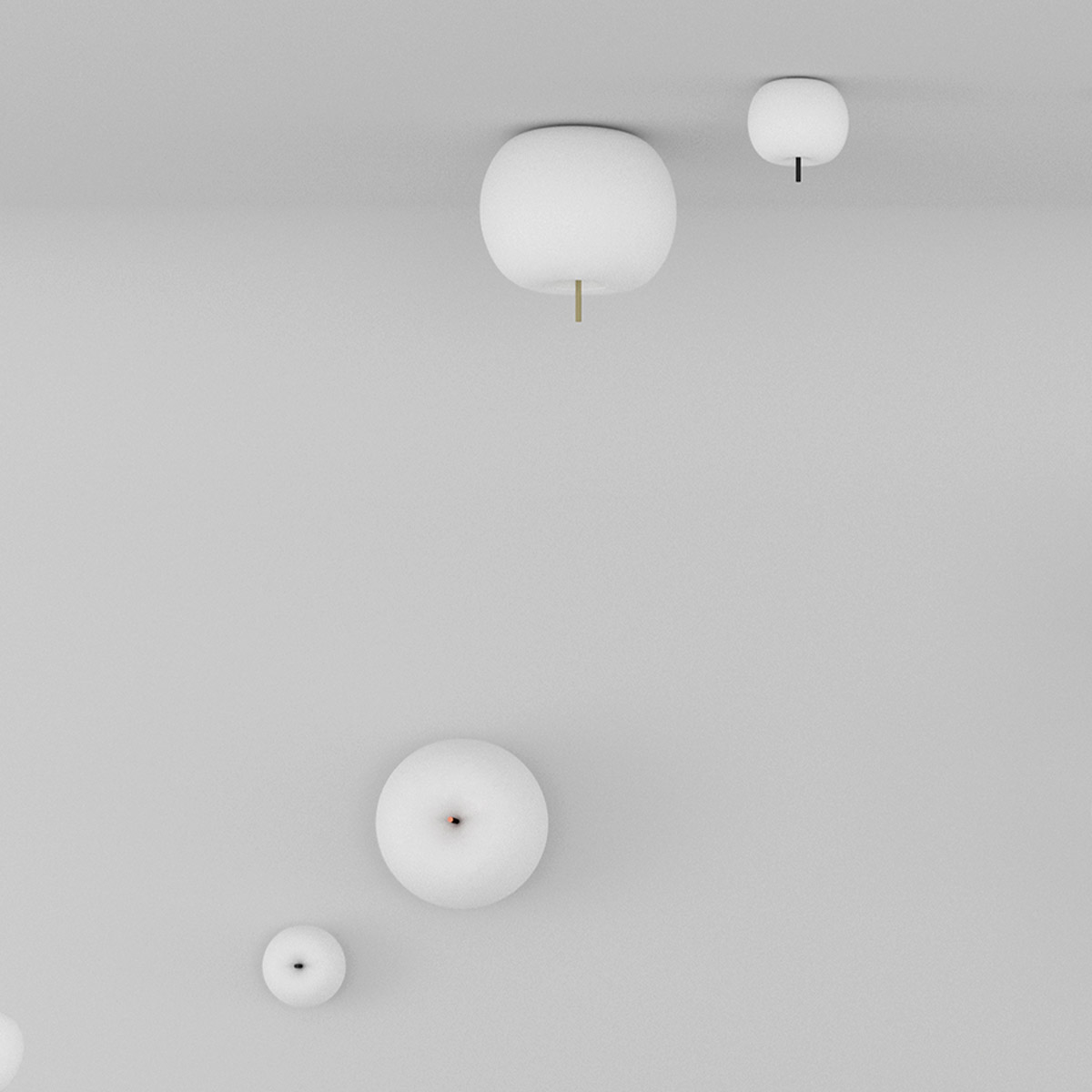 Kushi 16 Deckenleuchte, Ø: 16 cm, Kupfer