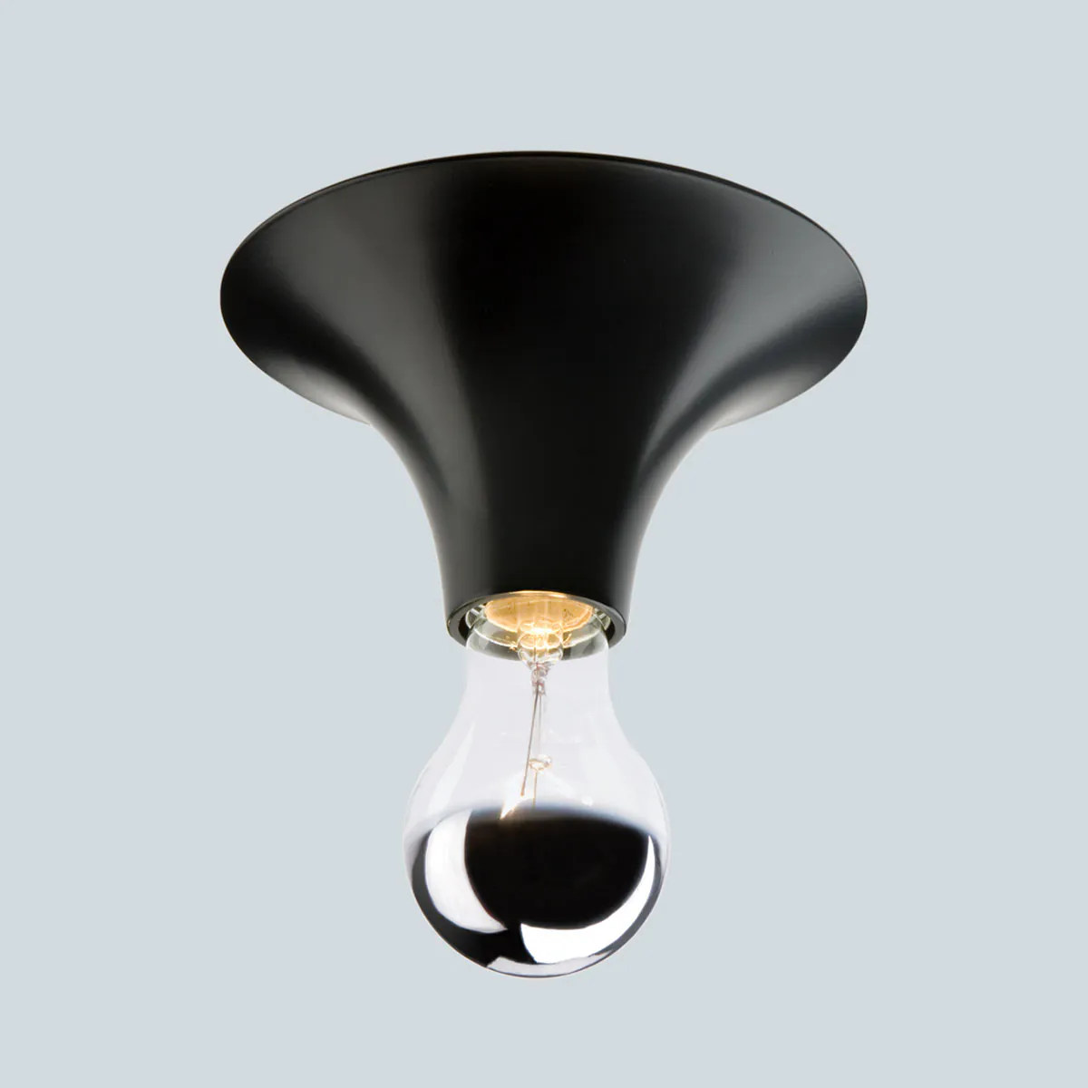 Etna Wand-/ Deckenleuchte, Ø: 16,5 cm, Schwarz matt