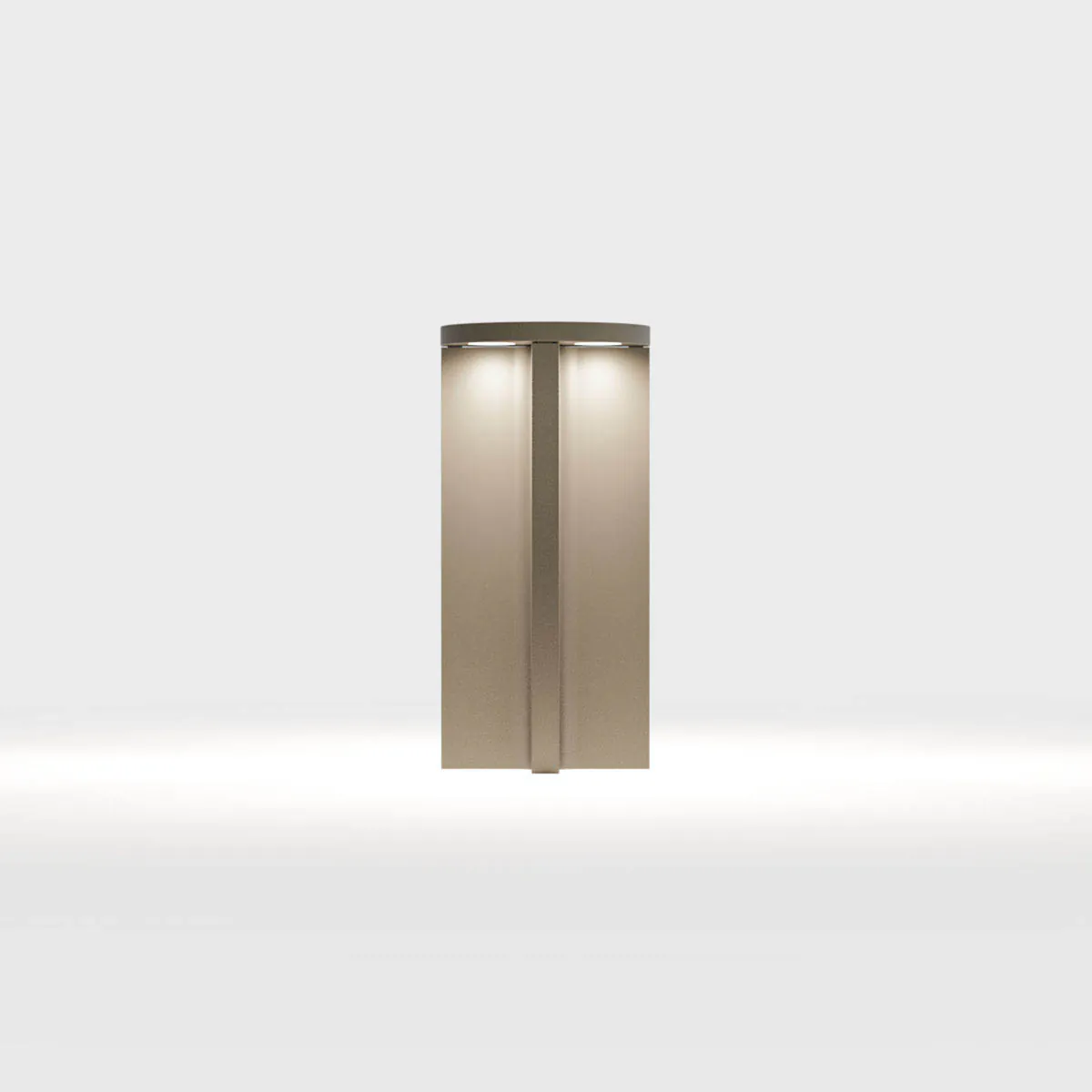 Kurze Pollerleuchte für außen in der Farben braun