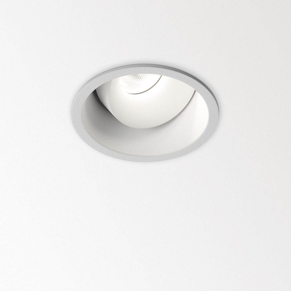 DeltaLight MINI DEEP RINGO II OK 93037 Einbaustrahler, Ø: 7,7 cm, Weiß, Warmweiß 3000K, 37° Weiß 3000K Modern & neutral – exklusive für Flur, Abstrahlwinkel 37°