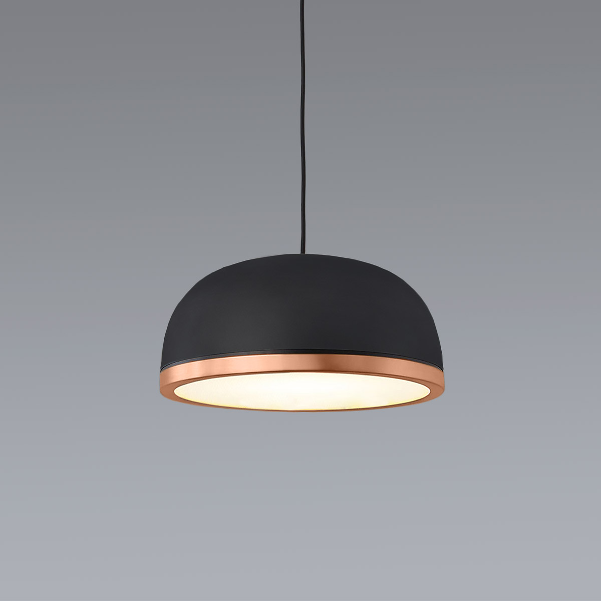 Molly 556.23 Pendelleuchte Ø: 38 cm, Schwarz, Kupfer