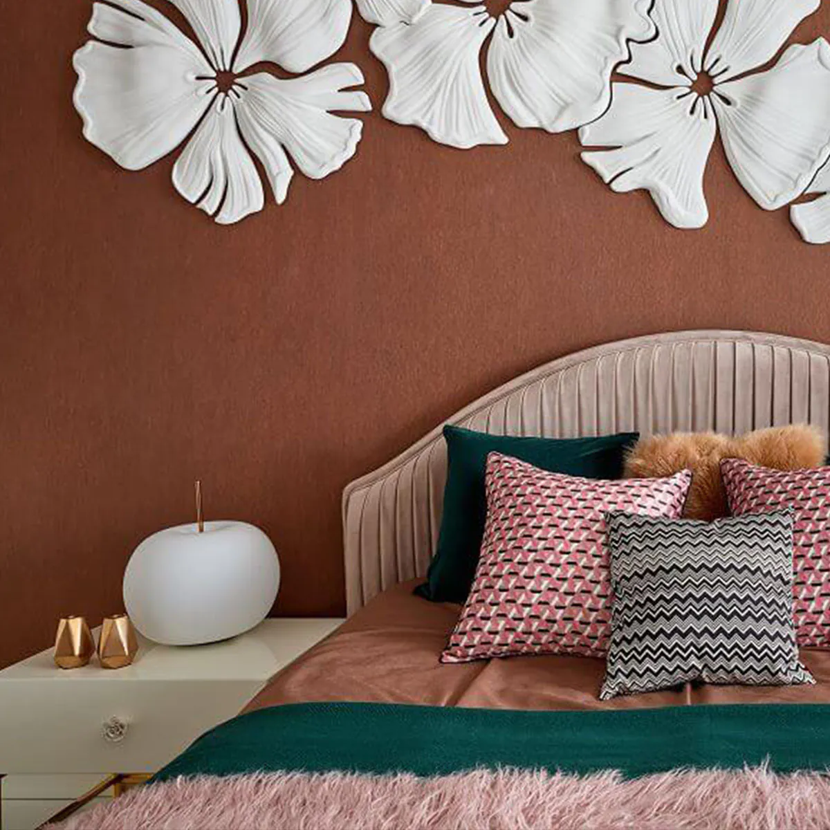 Kushi 16 Tischleuchte, Ø: 16 cm, H:16 cm, Kupfer