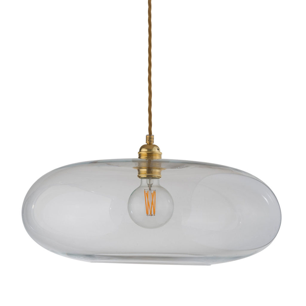 Horizon Pendelleuchte XL Ø 45 cm, Clear, Gold Horizon Pendelleuchte XL Ø 45 cm, Clear, Gold