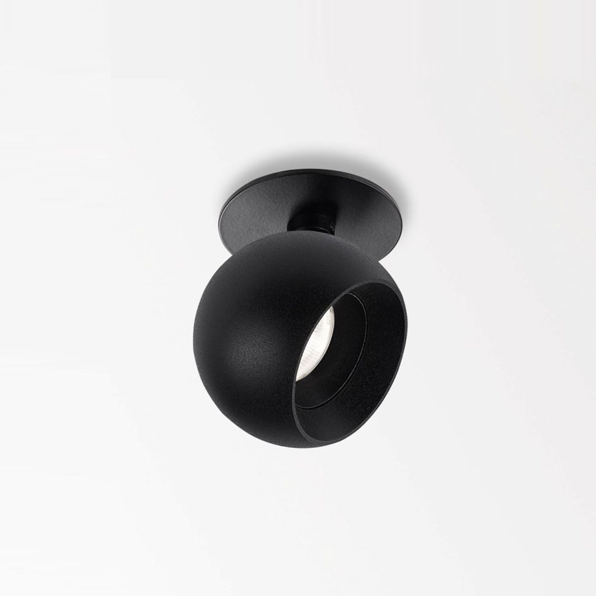 DeltaLight BOWIE CLIP 92725 Einbaustrahler, Ø: 6,5 cm, Schwarz, Extra-Warmweiß 2700K, 25° Schwarz 2700K Modern & neutral – Design- für Flur, Abstrahlwinkel 25°