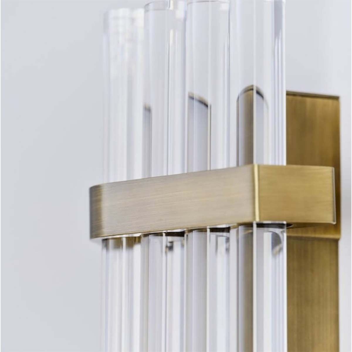 DCW Editions Seagull Wall 600 Wandleuchte, H: 60 cm, T: 11,5 cm, Bronze Casambi