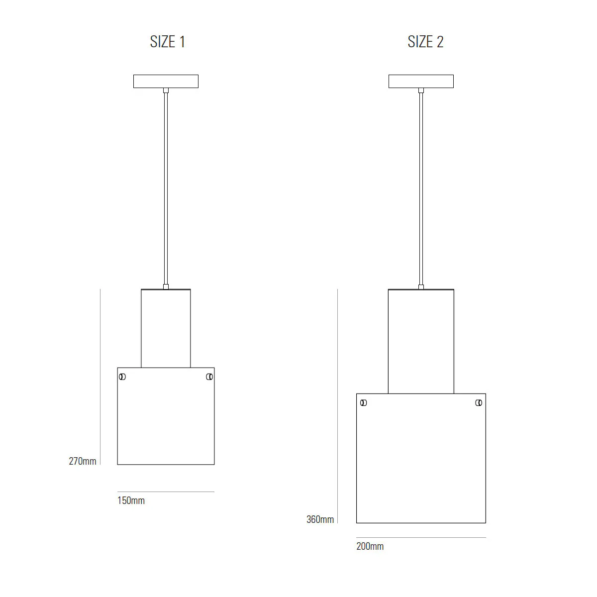 Walter Size 2 Pendelleuchte, Ø: 20 cm, Glas-Kupfer - Ausstellungsstück