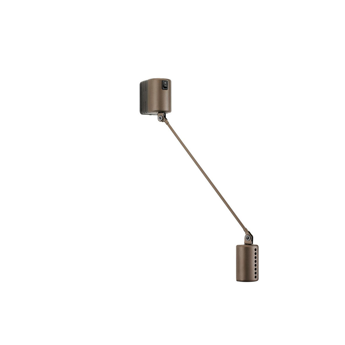Daphine Parete 20 LED Wandleuchte, T: 20 cm, Bronze metallic, Extra-Warmweiß 2700K