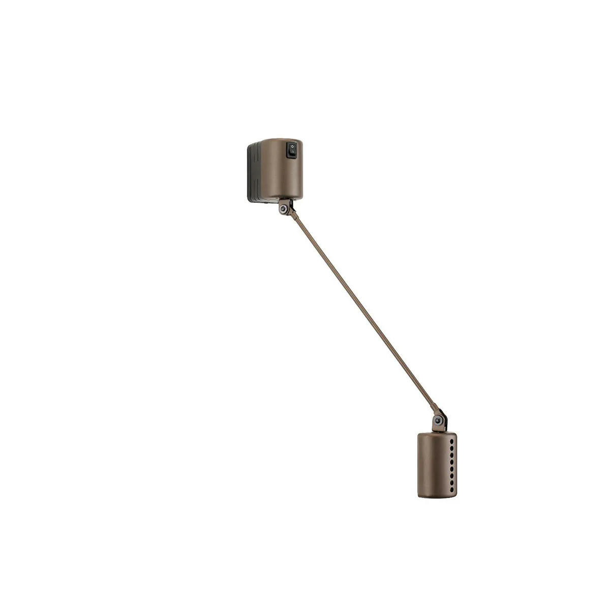 Daphine Parete 20 LED Wandleuchte, T: 20 cm, Bronze metallic, Extra-Warmweiß 2700K