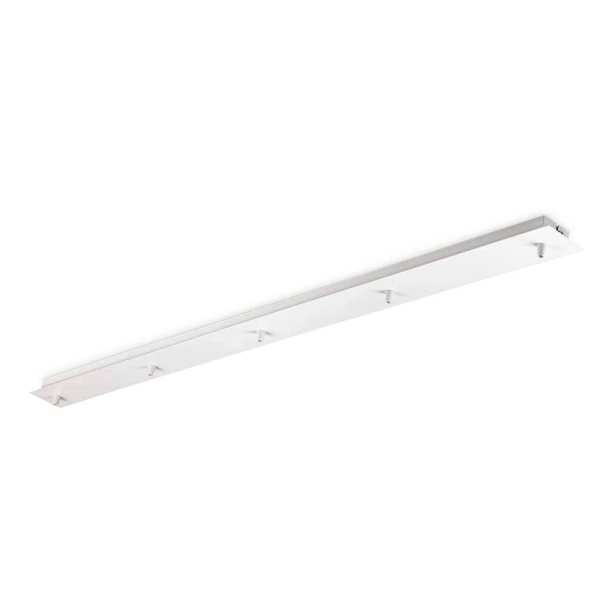 Lampen Baldachin länglich 5-fach, 120 x 4,3 x 7 cm, Weiß