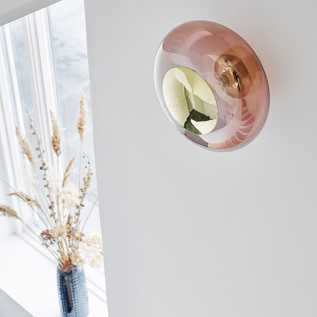 Horizon Wand-/ Deckenleuchte S Ø 21 cm, Clear, Gold Horizon Wand-/ Deckenleuchte L Ø 36 cm, Toast, Gold