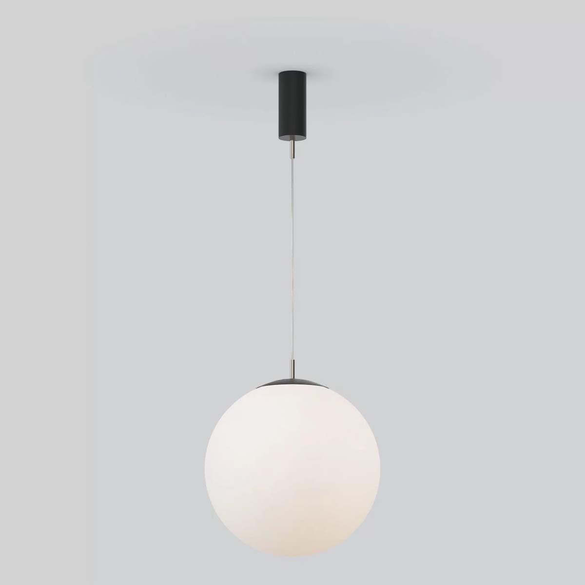 Mawa Design glaskugelleuchte led ku4 Pendelleuchte, Ø: 40 cm Weiß matt Opalglas Warmweiß 3000K Phase Cut