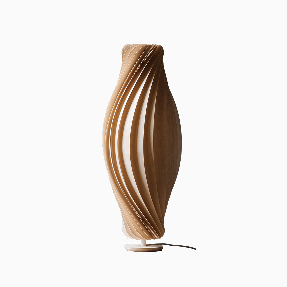 No111 Tischleuchte, Birke Natur, Ø 18 cm, H: 47 cm