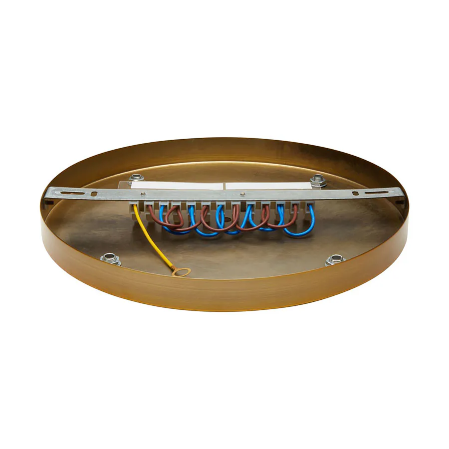 Lampen Baldachin Metall 5-fach Gold, Ø: 30 cm x H: 2,5 cm