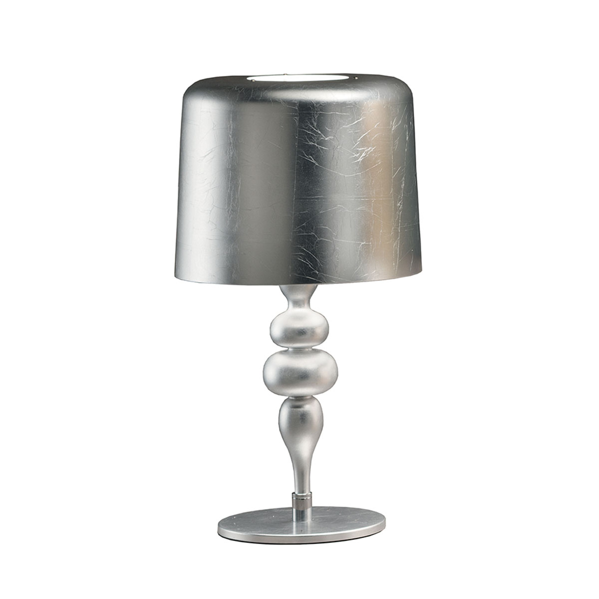 Eva TL3+1 G Tischleuchte, H: 70 cm, Blattsilber Eva TL1 M Tischleuchte, Blattsilber, H: 53 cm