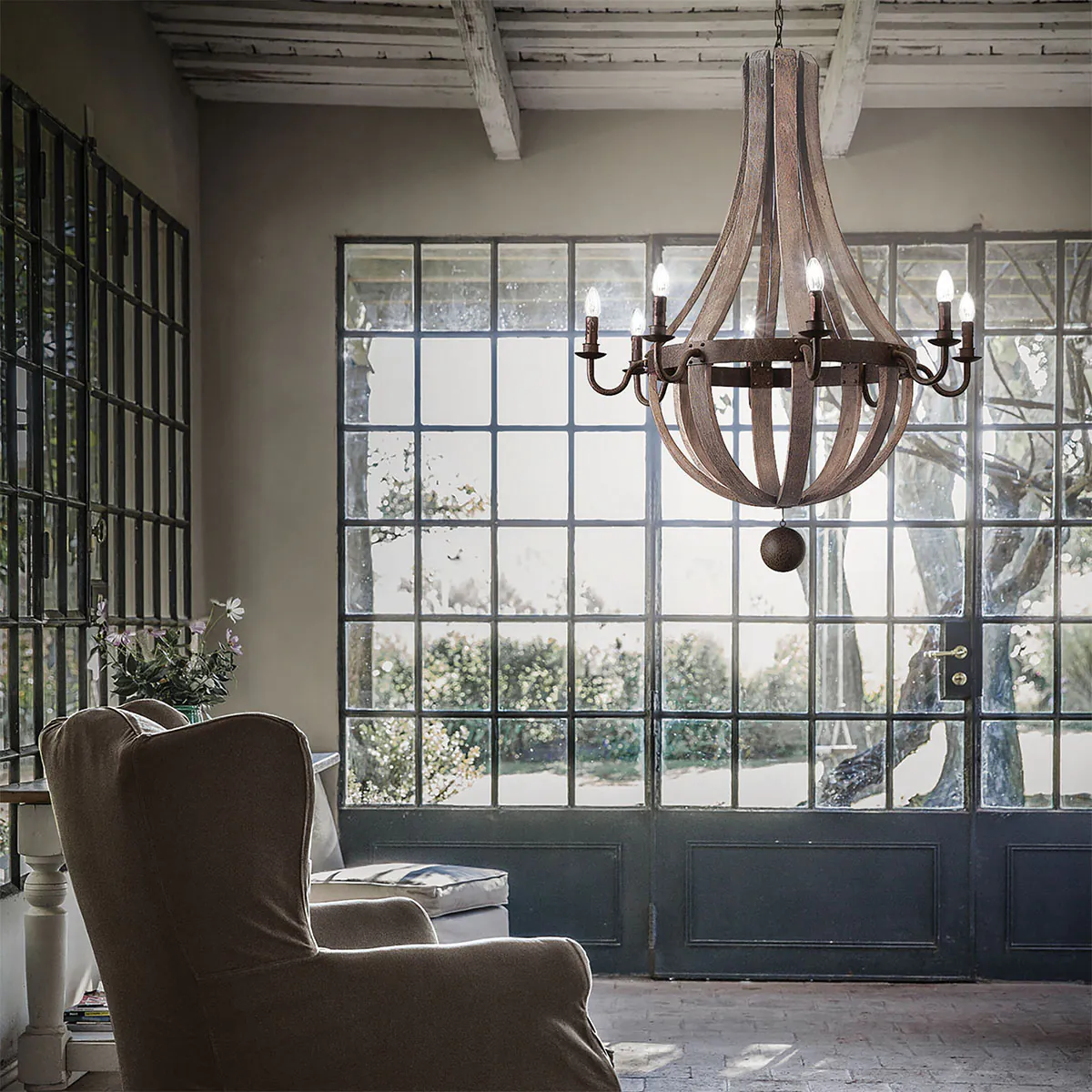 Millennium Holz Korbleuchter SP8, Ø: 92 cm