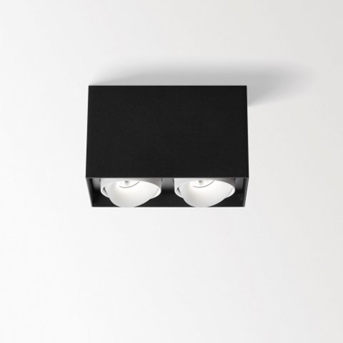 MINIGRID 67 ON 245 93037 DIM8 Aufbaustrahler, L: 15,4 cm, B: 8,2 cm, Schwarz & Weiß, Warmweiß 3000K, 37°