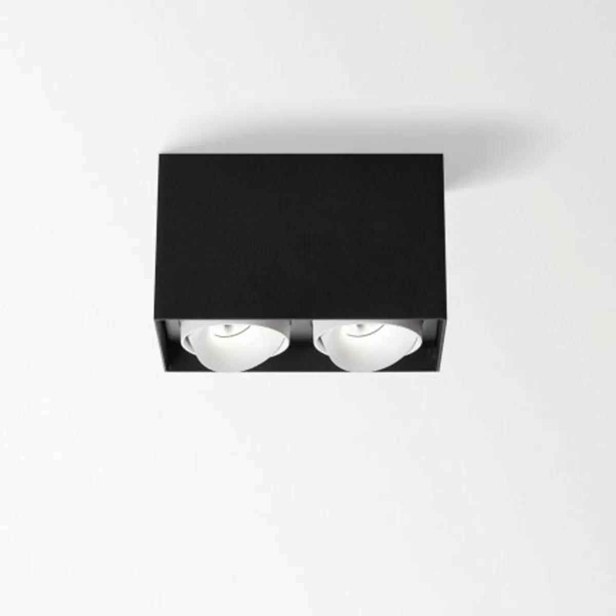 MINIGRID 67 ON 245 93037 DIM8 Aufbaustrahler, L: 15,4 cm, B: 8,2 cm, Schwarz & Weiß, Warmweiß 3000K, 37°