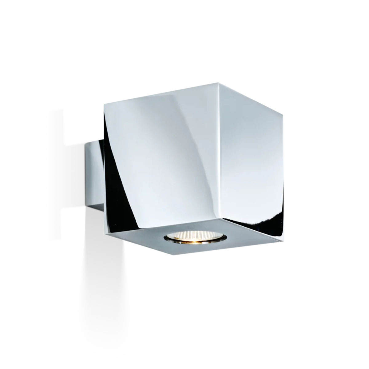 Decor Walther Cubo Wandleuchte, Chrom, H: 10 cm, B: 10 cm