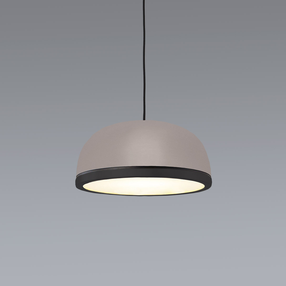 Molly 556.23 Pendelleuchte Ø: 38 cm, Sandgrau, Schwarz