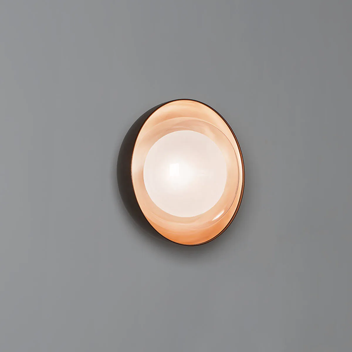 Muse 554.71 Wand - Deckenleuchte Ø: 15 cm, Schwarz & Kupfer,