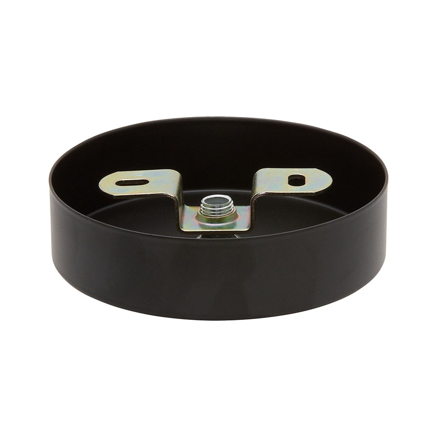 Lampen Baldachin Metall 1-fach Schwarz, Ø: 10 cm x H: 2,5 cm Lampen Baldachin Metall 1-fach Schwarz, Ø: 10 cm x H: 2,5 cm