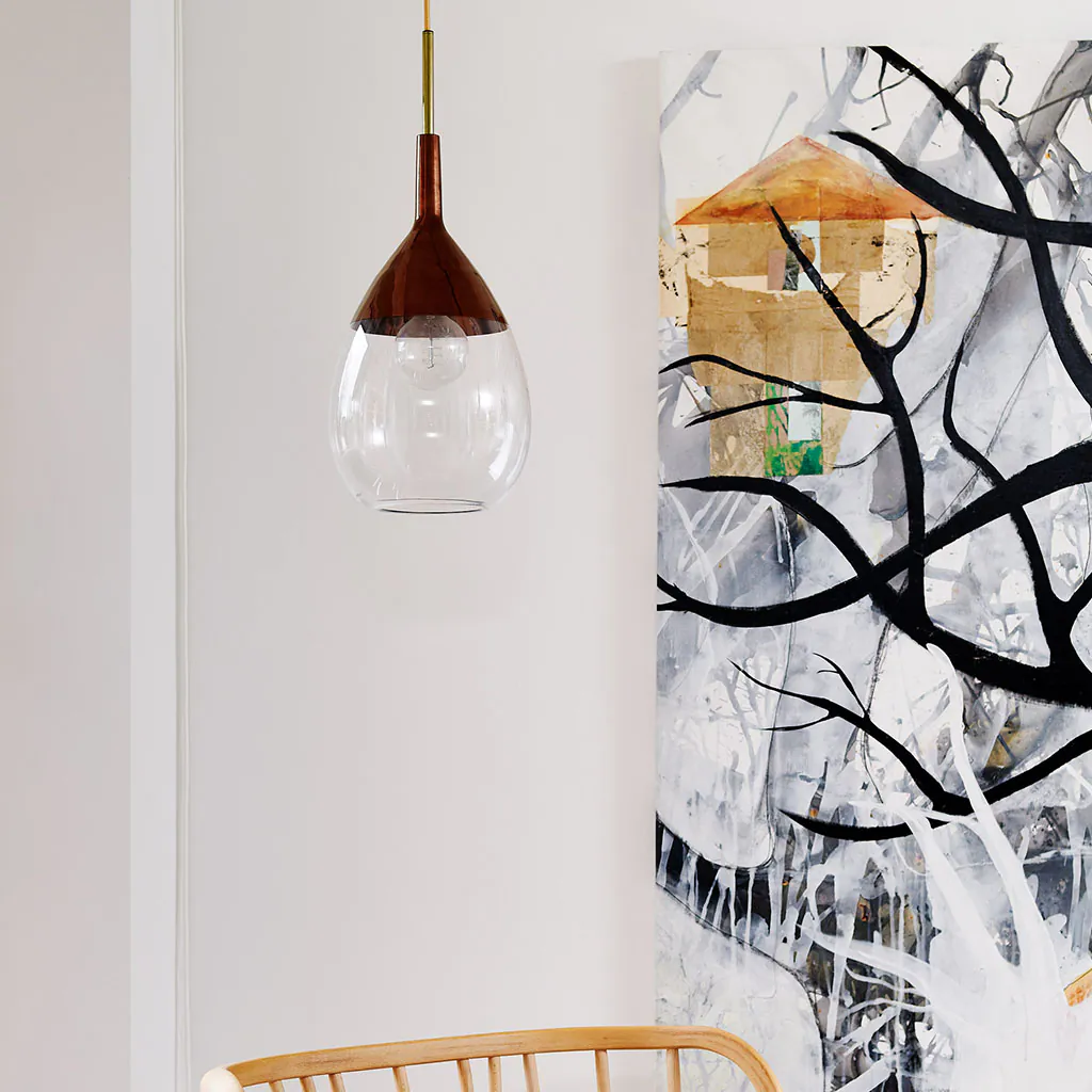 Ebb & Flow Lute Pendelleuchte L Ø 22 cm Lute Pendelleuchte L Ø 22 cm, Rust, Gold Rust Pendelleuchten – hochwertige Innenbeleuchtung, nachhaltige Beleuchtung für Wohnzimmer