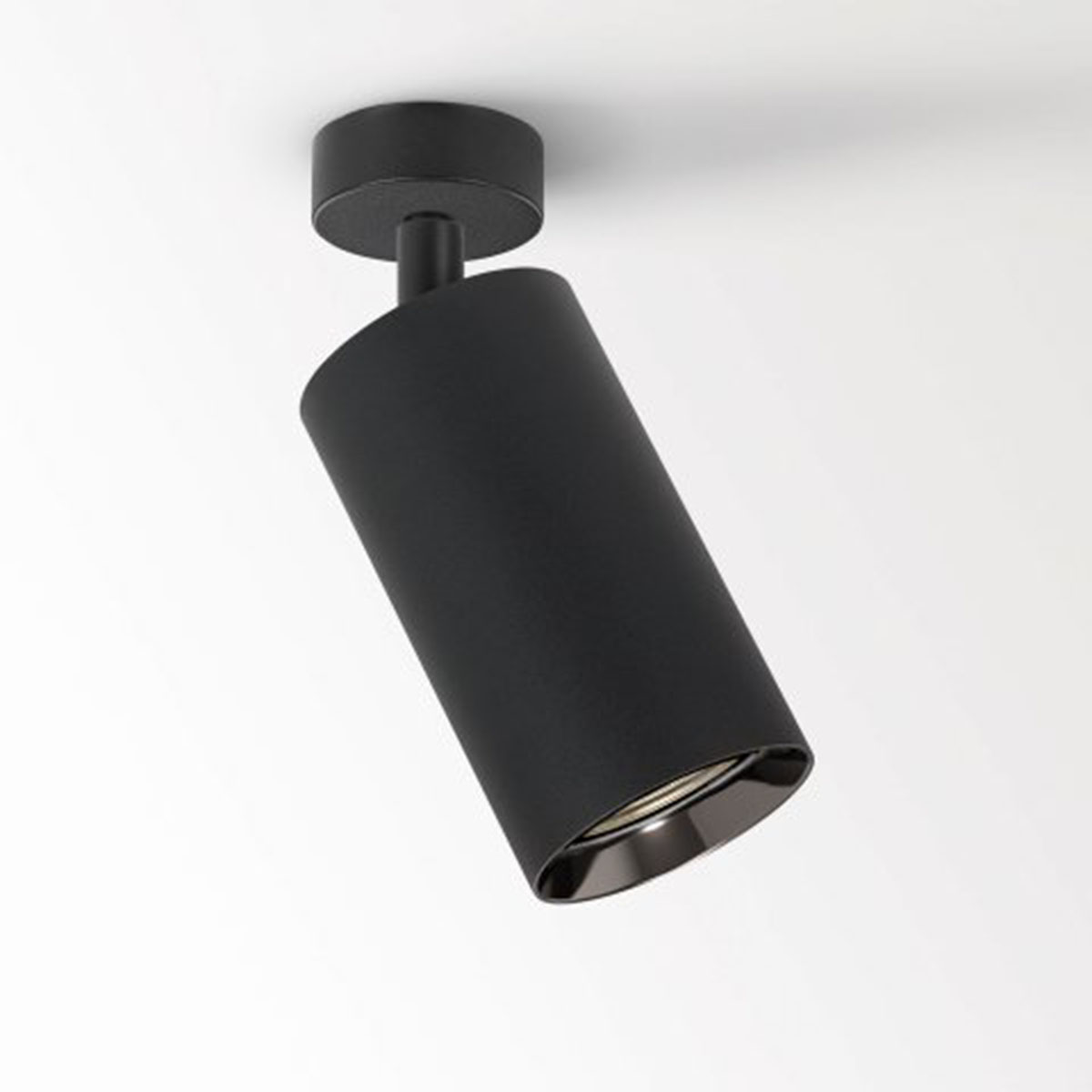 SPY 90 ON 1 93045 DIM1 Aufbaustrahler, Ø: 9 cm, L: 16,5 cm, Schwarz, Warmweiß 3000K, 45°