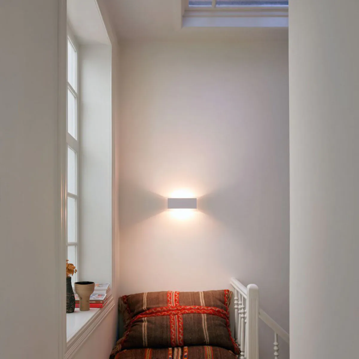 WA-T SOFT DIM8 Wandleuchte, B: 28 cm, H: 10 cm, Schwarz & Vergoldet Mat