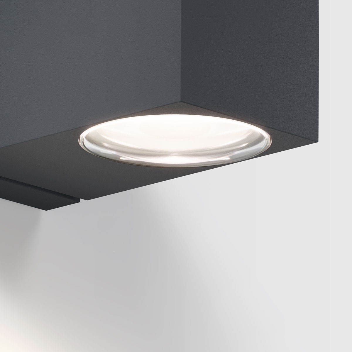 IP44.de como Wandleuchte, H: 7,9 cm, B: 6,8 cm Anthrazit