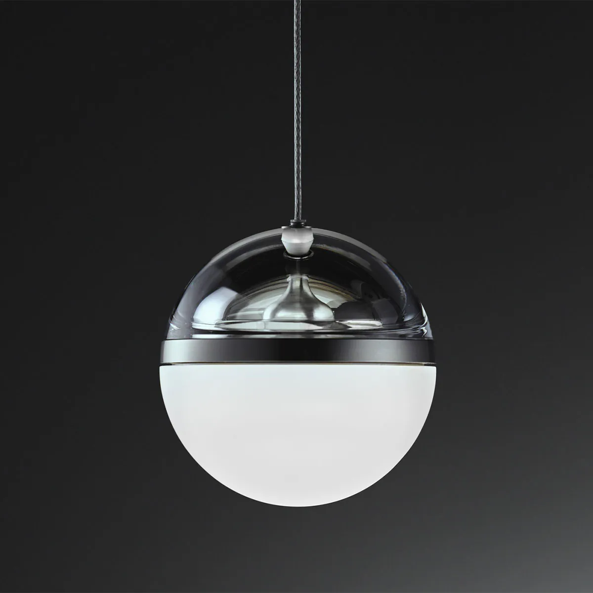 Limbus Modular Frosted Pendelleuchte, Ø: 12 cm, Aluminium eloxiert, Extra-Warmweiß 2700K
